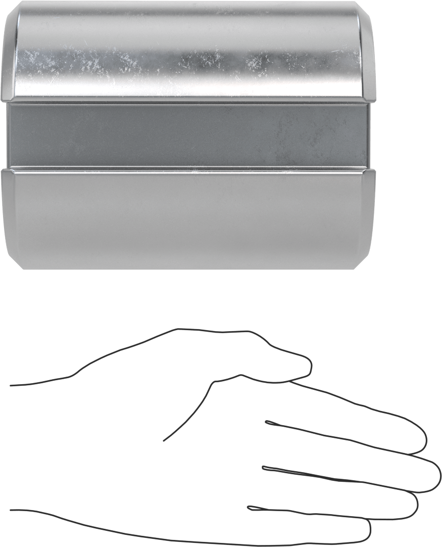 Burç, F Tipi Kanaal Broşları için, 4-1/2" Çap