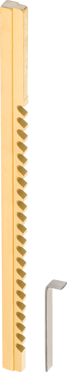 Yüksek Hızlı Çelik Kama Yuvası Broşu, TiN Kaplamalı, 1/4" kama yuvası genişliği için, Tip C