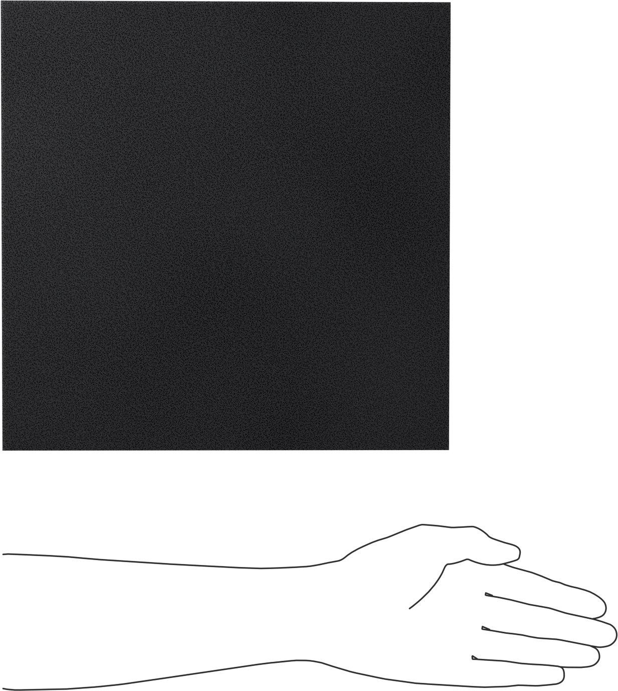 Kimyasallara Dayanıklı Viton® Floroelastomer Köpük, 12" x 12", 1/4" Kalınlık