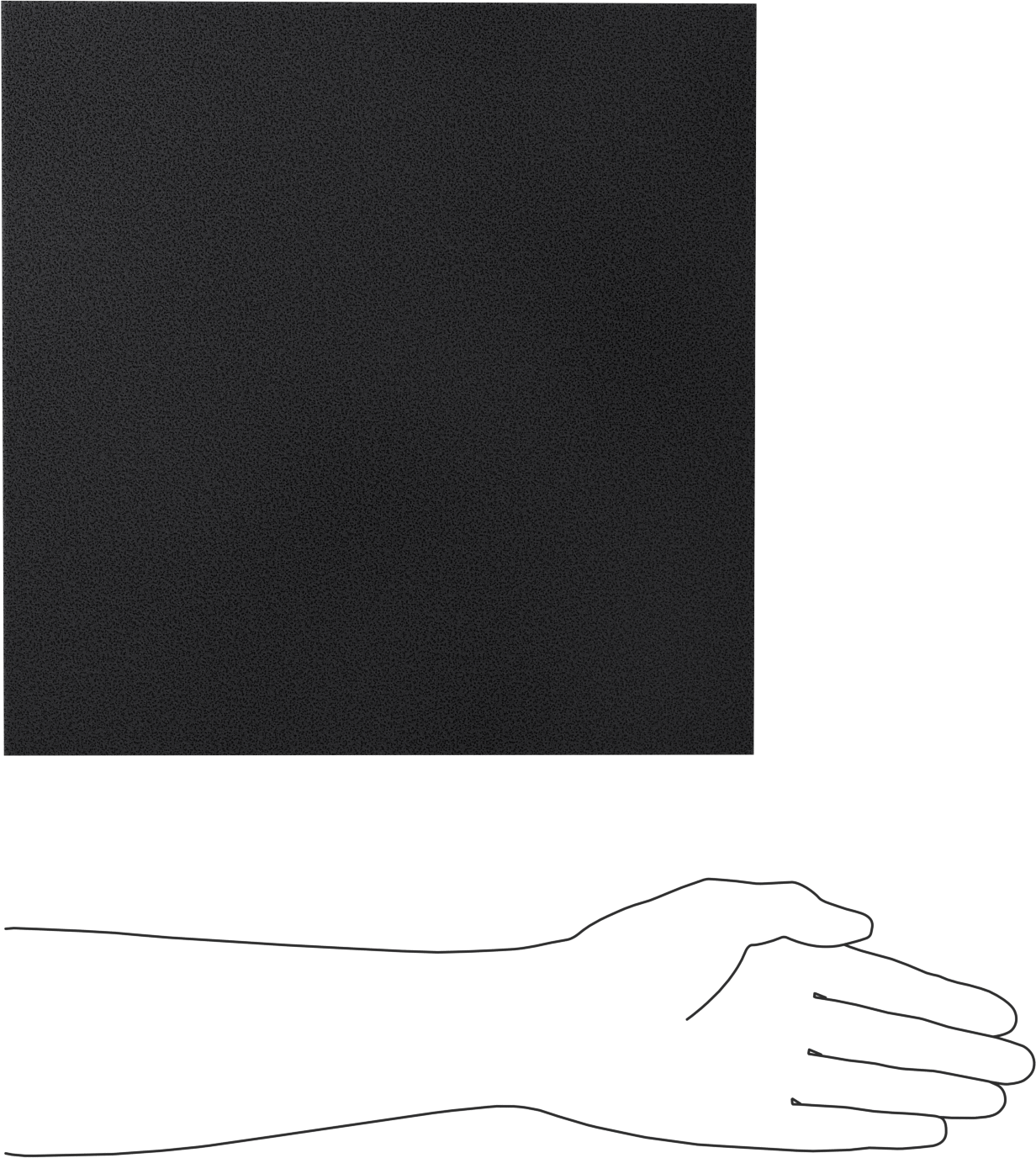 Kimyasallara Dayanıklı Viton® Floroelastomer Köpük, 12" x 12", 3/8" Kalınlık