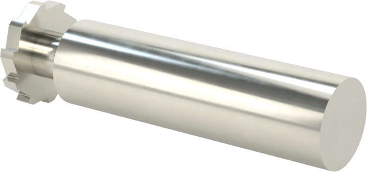 Karbür Anahtar Yuvası Parmak Freze, 5/8“ Freze Çapı x 3/32” Kalınlık, ANSI Anahtar Numarası 305