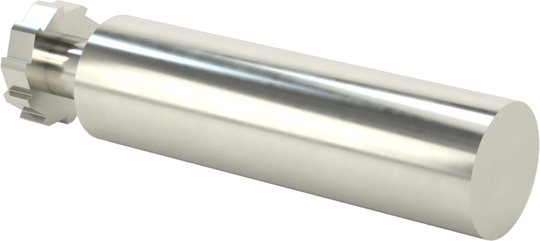 Karbür Anahtar Yuvası Parmak Freze, 1/2“ Freze Çapı x 1/8” Kalınlık, ANSI Anahtar Numarası 404