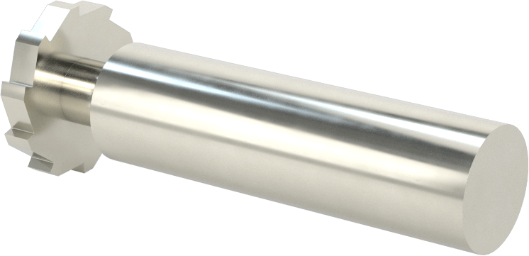 Karbür Anahtar Yuvası Parmak Freze, 3/4“ Freze Çapı x 1/8” Kalınlık, ANSI Anahtar Numarası 406