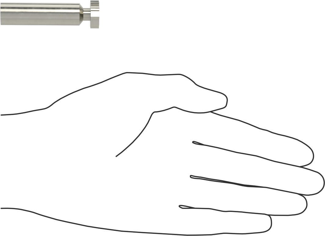 Karbür Anahtar Yuvası Parmak Freze, 5/8“ Freze Çapı x 3/16” Kalınlık, ANSI Anahtar Numarası 605