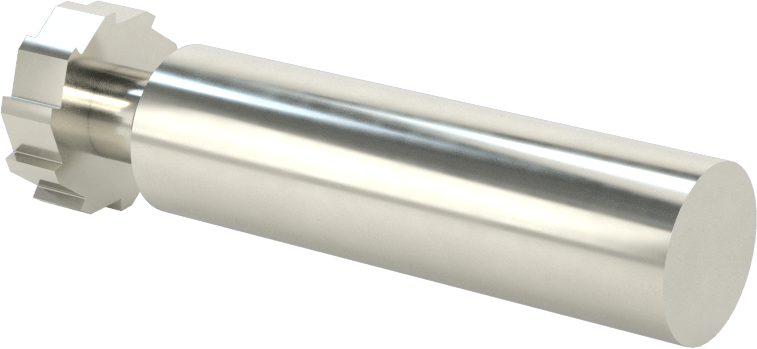 Karbür Anahtar Yuvası Parmak Freze, 5/8“ Freze Çapı x 3/16” Kalınlık, ANSI Anahtar Numarası 605