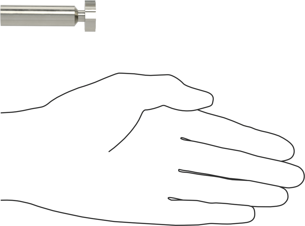 Karbür Anahtar Yuvası Parmak Freze, 3/4“ Freze Çapı x 1/4” Kalınlık, ANSI Anahtar Numarası 806