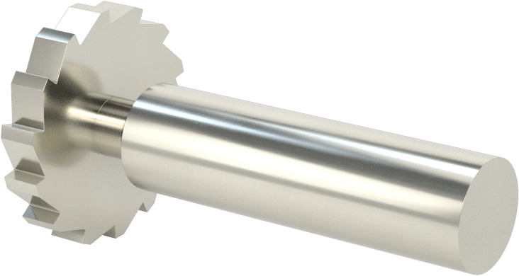 Karbür Anahtar Yuvası Parmak Freze, 1-1/8“ Freze Çapı x 3/16” Kalınlık, ANSI Anahtar Numarası 609