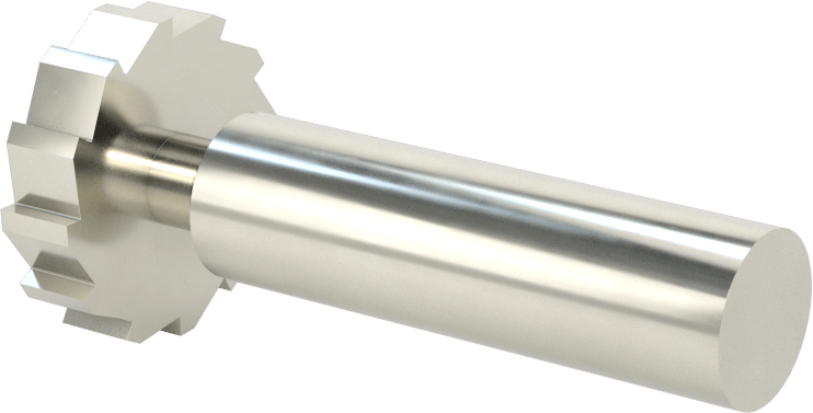 Karbür Anahtar Yuvası Parmak Freze, 1“ Freze Çapı x 1/4” Kalınlık, ANSI Anahtar Numarası 808