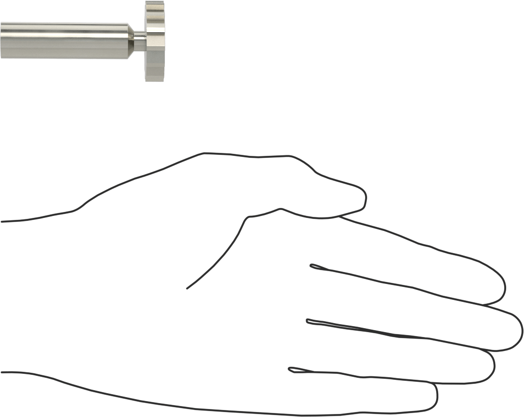Karbür Anahtar Yuvası Parmak Freze, 1-1/8“ Freze Çapı x 1/4” Kalınlık, ANSI Anahtar Numarası 809
