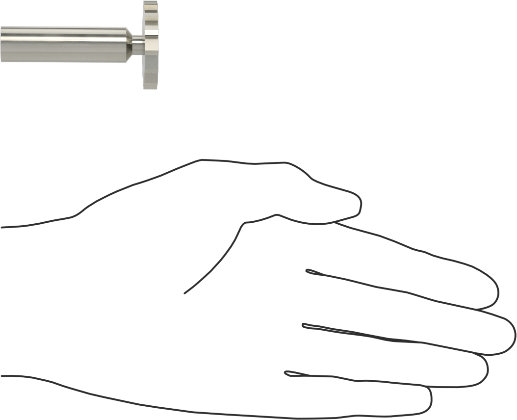 Karbür Anahtar Yuvası Parmak Freze, 1-1/4“ Freze Çapı x 3/16” Kalınlık, ANSI Anahtar Numarası 610
