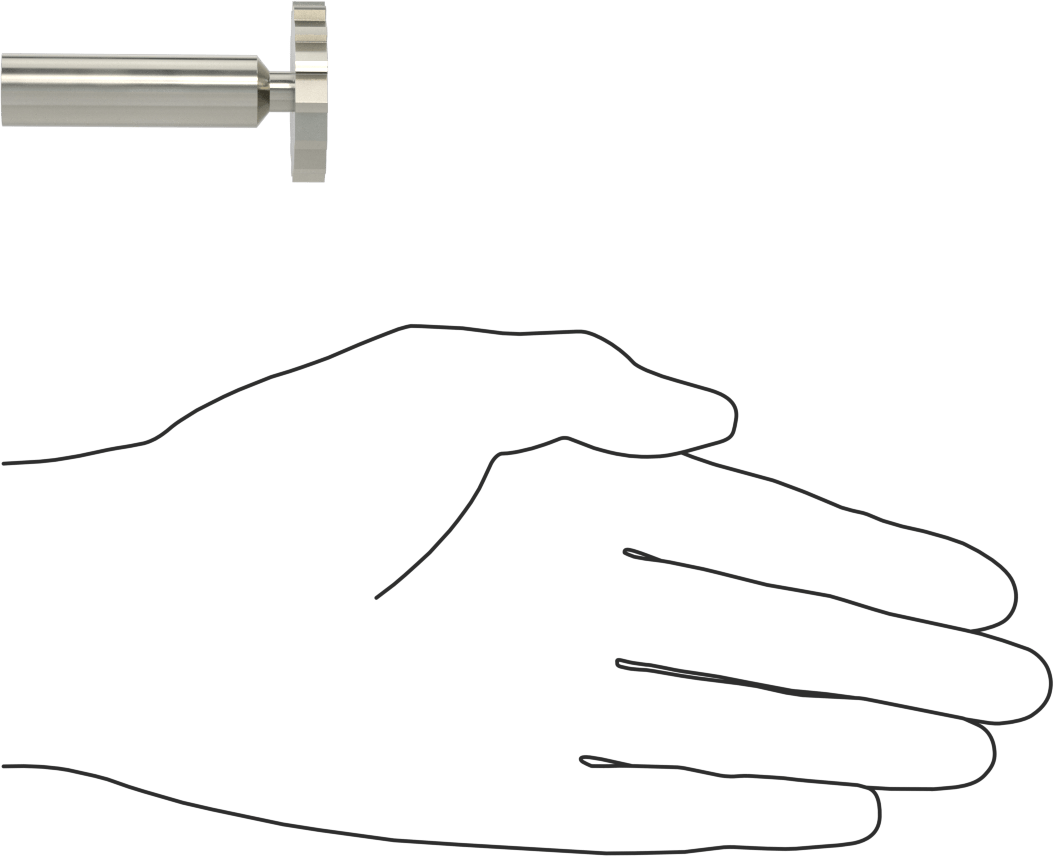 Karbür Anahtar Yuvası Parmak Freze, 1-1/4“ Freze Çapı x 7/32” Kalınlık, ANSI Anahtar Numarası 710