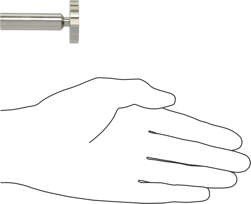 Karbür Anahtar Yuvası Parmak Freze, 1-1/4“ Freze Çapı x 1/4” Kalınlık, ANSI Anahtar Numarası 810