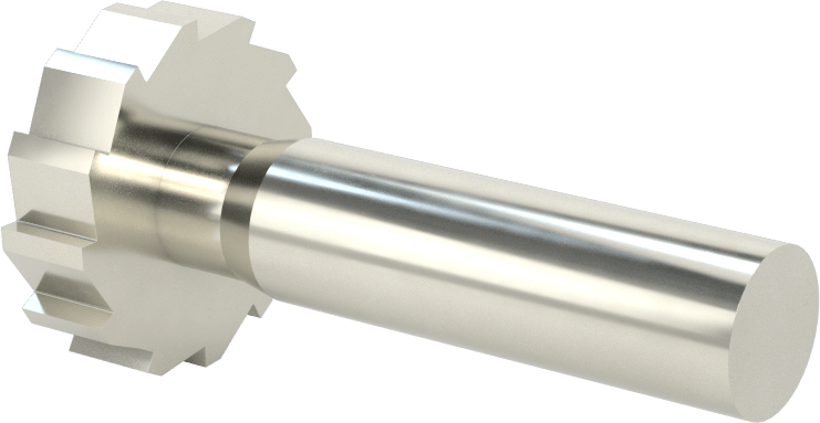 Karbür Anahtar Yuvası Parmak Freze, 1-1/8“ Freze Çapı x 5/16” Kalınlık, ANSI Anahtar Numarası 1009