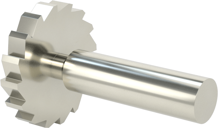 Karbür Anahtar Yuvası Parmak Freze, 1-1/2“ Freze Çapı x 1/4” Kalınlık, ANSI Anahtar Numarası 812