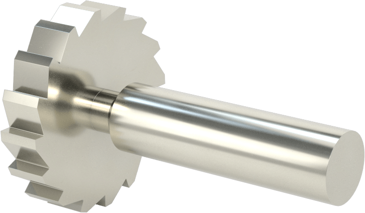 Karbür Anahtar Yuvası Parmak Freze, 1-1/2“ Freze Çapı x 5/16” Kalınlık, ANSI Anahtar Numarası 1012