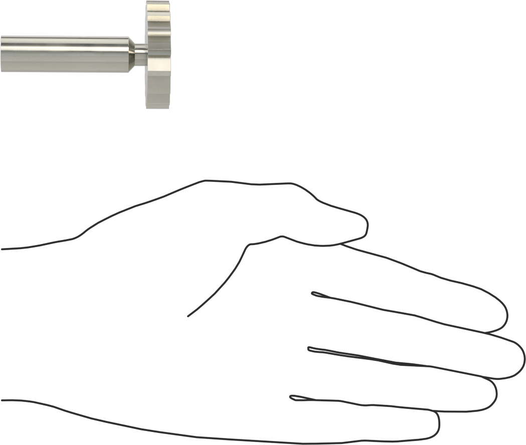Karbür Anahtar Yuvası Parmak Freze, 1-1/2“ Freze Çapı x 5/16” Kalınlık, ANSI Anahtar Numarası 1012