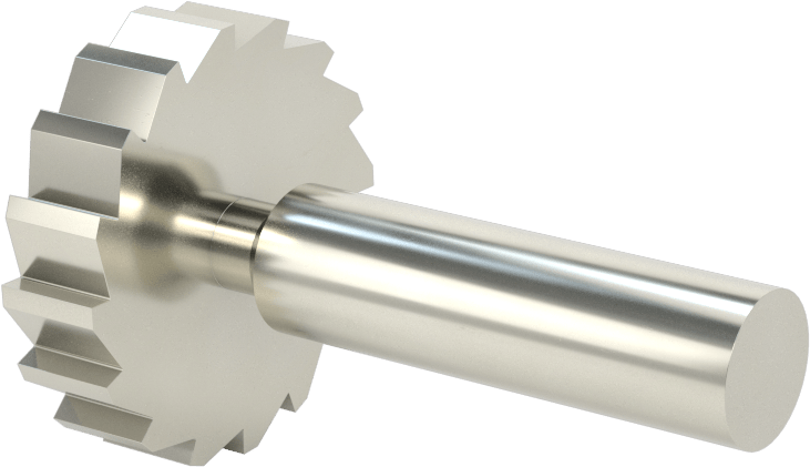 Karbür Anahtar Yuvası Parmak Freze, 1-1/2“ Freze Çapı x 3/8” Kalınlık, ANSI Anahtar Numarası 1212