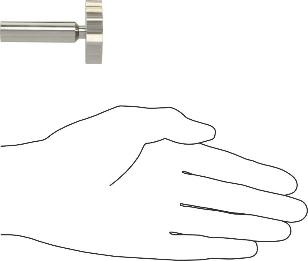 Karbür Anahtar Yuvası Parmak Freze, 1-1/2“ Freze Çapı x 3/8” Kalınlık, ANSI Anahtar Numarası 1212