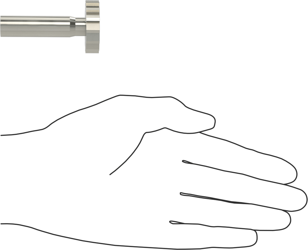 Karbür Anahtar Yuvası Parmak Freze, 1-1/4“ Freze Çapı x 5/16” Kalınlık, ANSI Anahtar Numarası 1010
