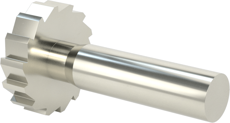 Karbür Anahtar Yuvası Parmak Freze, 1-1/4“ Freze Çapı x 5/16” Kalınlık, ANSI Anahtar Numarası 1010