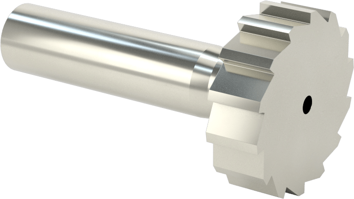 Karbür Anahtar Yuvası Parmak Freze, 1-1/4“ Freze Çapı x 3/8” Kalınlık, ANSI Anahtar Numarası 1210