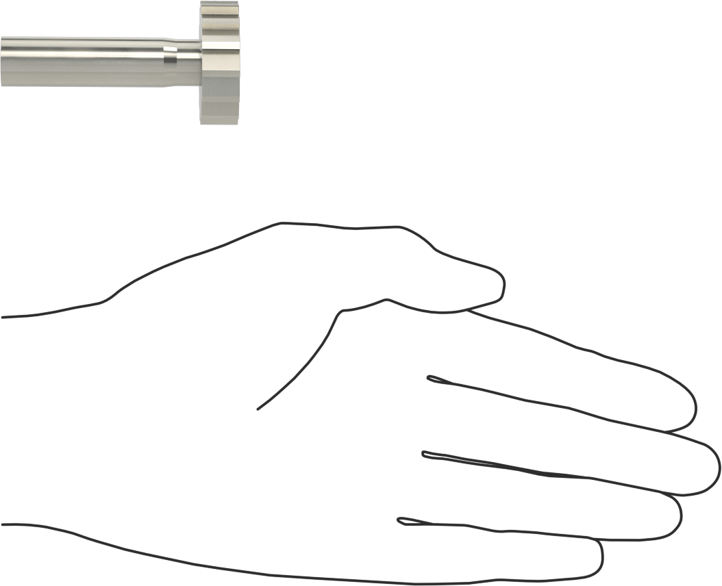 Karbür Anahtar Yuvası Parmak Freze, 1-1/4“ Freze Çapı x 3/8” Kalınlık, ANSI Anahtar Numarası 1210