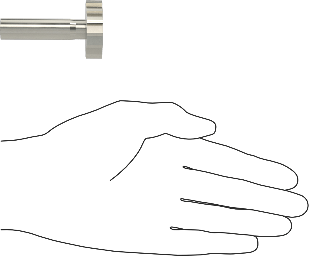 Karbür Anahtar Yuvası Parmak Freze, 1-3/8“ Freze Çapı x 3/8” Kalınlık, ANSI Anahtar Numarası 1211