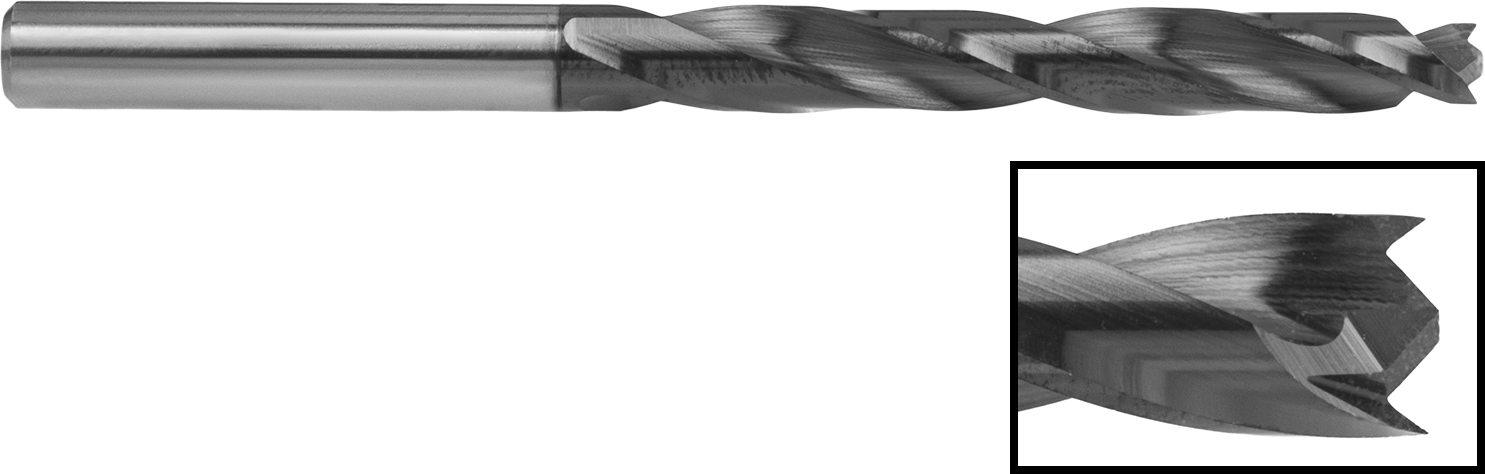 Diamond-Coated Brad Point