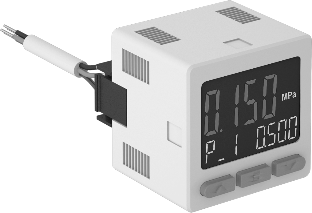 Elektronik Basınç Şalteri, Basınçlı Hava için, PNP, 1/8 NPT Erkek