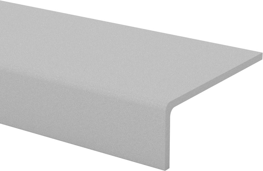 Merdiven Basamak Kenarı, Kum, 3“ Derinlik x 1” Yükseklik