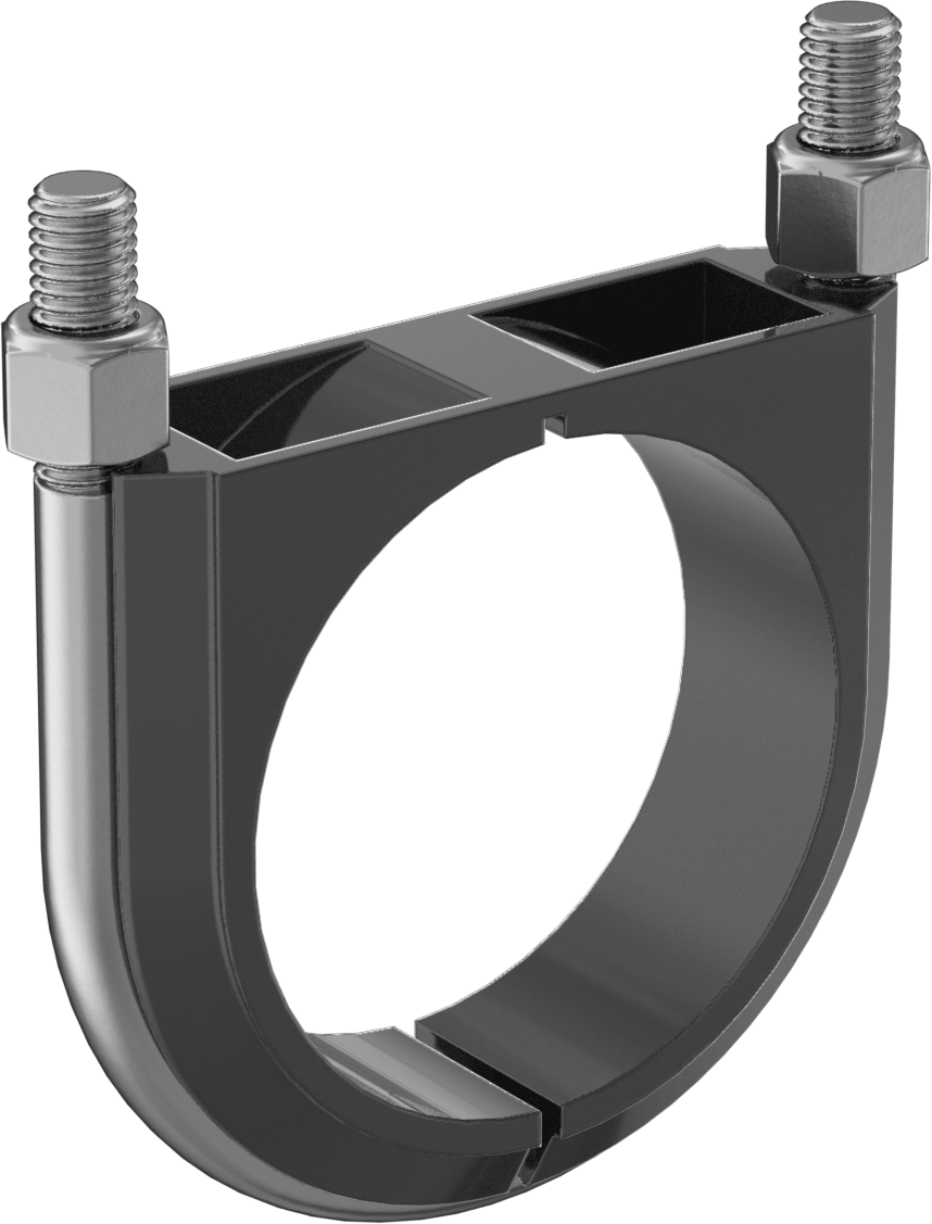 Titreşim Sönümleyici U Cıvatası, 316 Paslanmaz Çelik, 1/2"-13 Diş, 3-1/2" ID,-50° ila 275°F