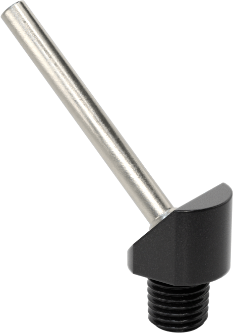 NPT/BSPT Bağlantılı Makineye Monte Soğutma Sıvısı Nozulu, 1/16 Boru Boyutu, 0,110" Delik Çapı, 1-1/4" Uç Uzunluğu