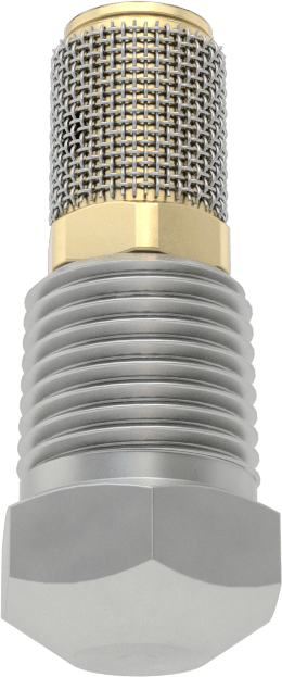 Sisleme Nozulu, Tam Koni, Pirinç, 1/8 NPT Erkek, 40 PSI'da 1,26 gph