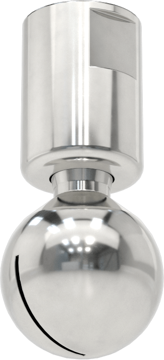 316 Paslanmaz Çelik Dönen Tank Yıkama Nozulu, 3/8 NPT Dişi, 20 PSI'da 7 gpm, 0,040 inç Delik Çapı