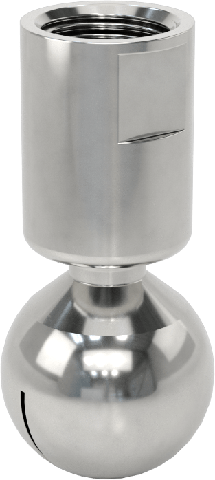 316 Paslanmaz Çelik Dönen Tank Yıkama Nozulu, 3/8 NPT Dişi, 20 PSI'da 7 gpm, 0,040 inç Delik Çapı