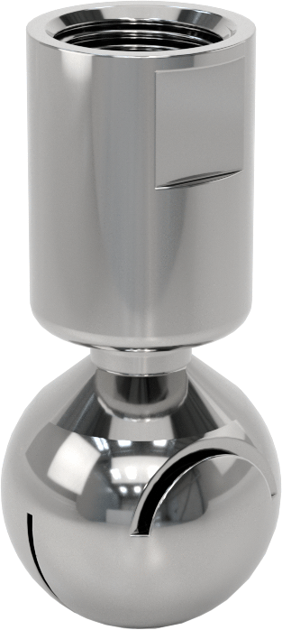 316 Paslanmaz Çelik Dönen Tank Yıkama Nozulu, 3/8 NPT Dişi, 20 PSI'da 8,6 gpm, 0,040 inç Delik Çapı