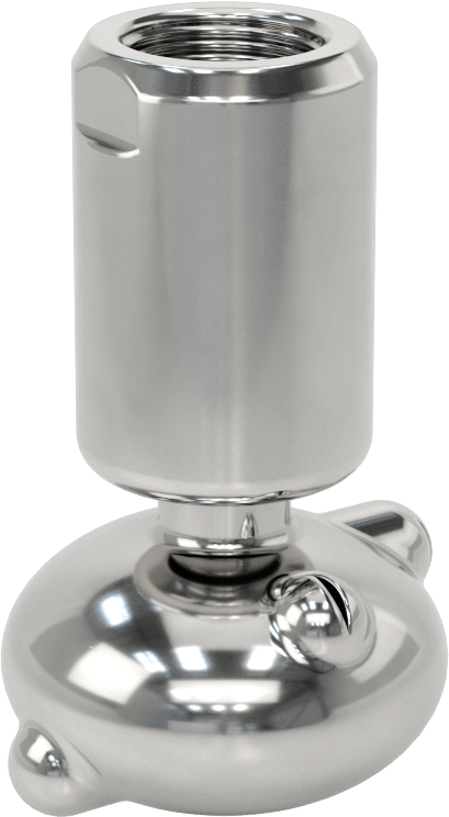 316 Paslanmaz Çelik Dönen Tank Yıkama Nozulu, 3/4 NPT Dişi, 20 PSI'da 11 gpm, 0,06" Delik Çapı