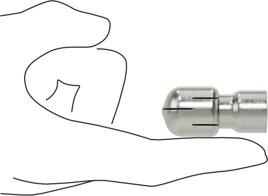 316 Paslanmaz Çelik Dönen Tank Yıkama Nozulu, 3/8 NPT Dişi, 20 PSI'da 12,1 gpm Akış Hızı
