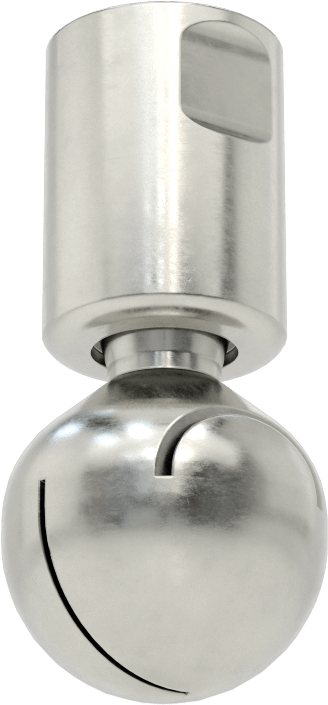 316 Paslanmaz Çelik Dönen Tank Yıkama Nozulu, 3/8 NPT Dişi, 20 PSI'da 6 gpm Akış Hızı