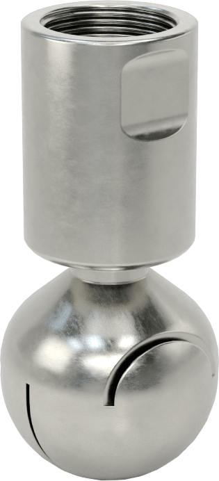 316 Paslanmaz Çelik Dönen Tank Yıkama Nozulu, 3/8 NPT Dişi, 20 PSI'da 6 gpm Akış Hızı