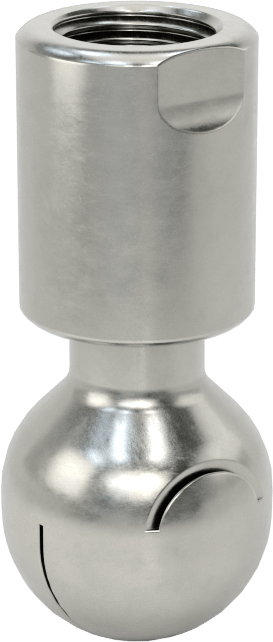 316 Paslanmaz Çelik Dönen Tank Yıkama Nozulu, 1/8 NPT Dişi, 20 PSI'da 3,5 gpm Akış Hızı