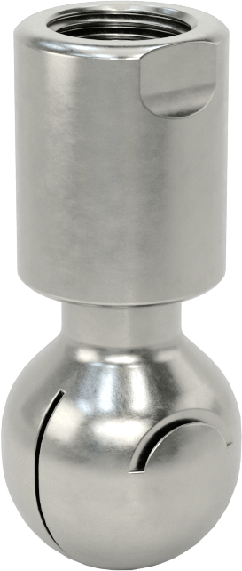 316 Paslanmaz Çelik Dönen Tank Yıkama Nozulu, 1/8 NPT Dişi, 20 PSI'da 4 gpm Akış Hızı