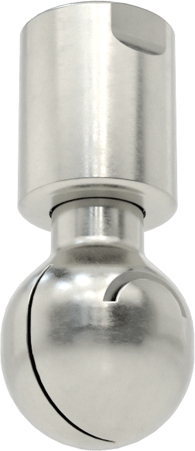 316 Paslanmaz Çelik Dönen Tank Yıkama Nozulu, 1/8 NPT Dişi, 20 PSI'da 4 gpm Akış Hızı