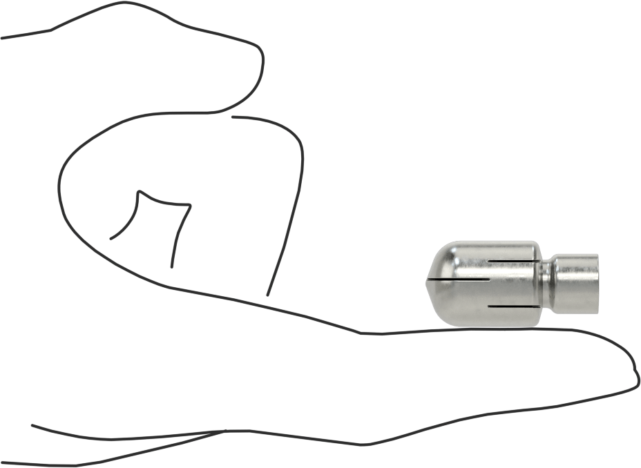 316 Paslanmaz Çelik Dönen Tank Yıkama Nozulu, 1/8 NPT Dişi, 20 PSI'da 1,51 gpm Akış Hızı