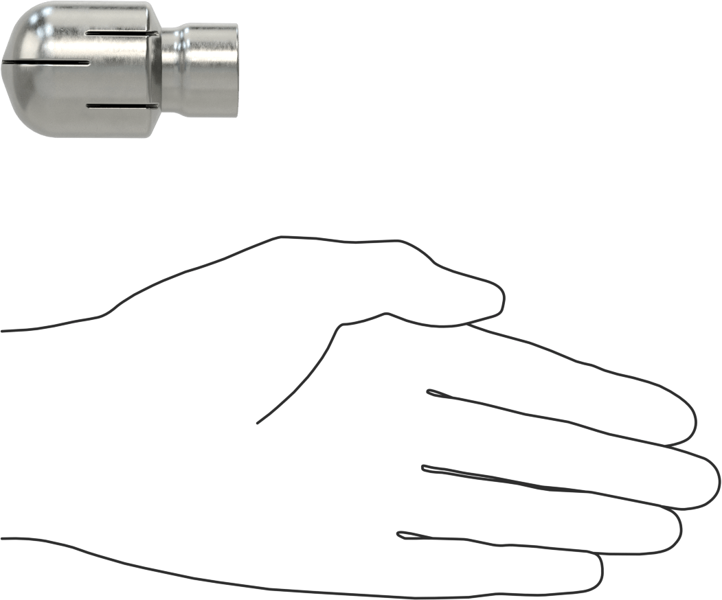 316 Paslanmaz Çelik Dönen Tank Yıkama Nozulu, 1/2 NPT Dişi, 20 PSI'da 14,3 gpm Akış Hızı
