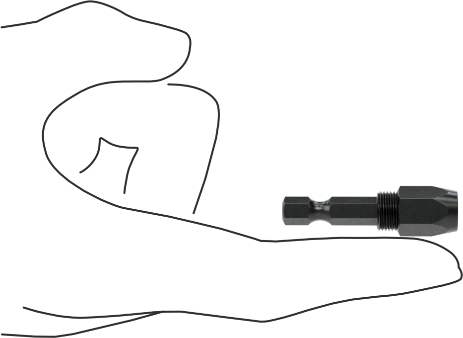 Elektrikli Tornavida için Matkap Ucu Şaft Adaptörü, ve Darbeli Vidalama Makinesi, 9/64" matkap ucu inç boyutu için