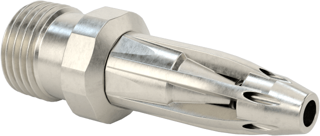 Hava Nozulu, 1/8 NPT Erkek, 316 Paslanmaz Çelik, 10 CFM @ 100 PSI, 5/16" Uç Dış Çapı