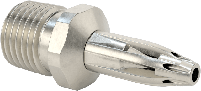 Hava Nozulu, 1/4 NPT Erkek Giriş, 316 Paslanmaz Çelik, 27 CFM @ 100 PSI