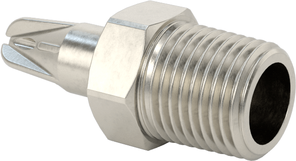 Hava Nozulu, 1/8 NPT Erkek, 316 Paslanmaz Çelik, 10 CFM @ 100 PSI, 1/4" Uç Dış Çapı