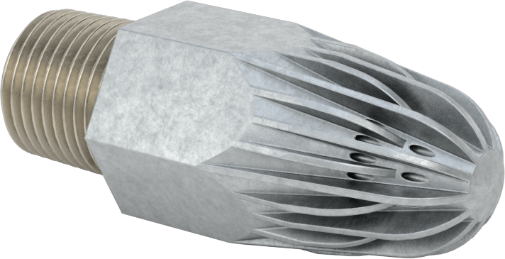 Hava Nozulu, 1/2 NPT Erkek Giriş, Çinko, 73 CFM @ 100 PSI